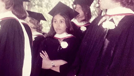 Elizabeth Sandoval at Graduation 1976 Archive