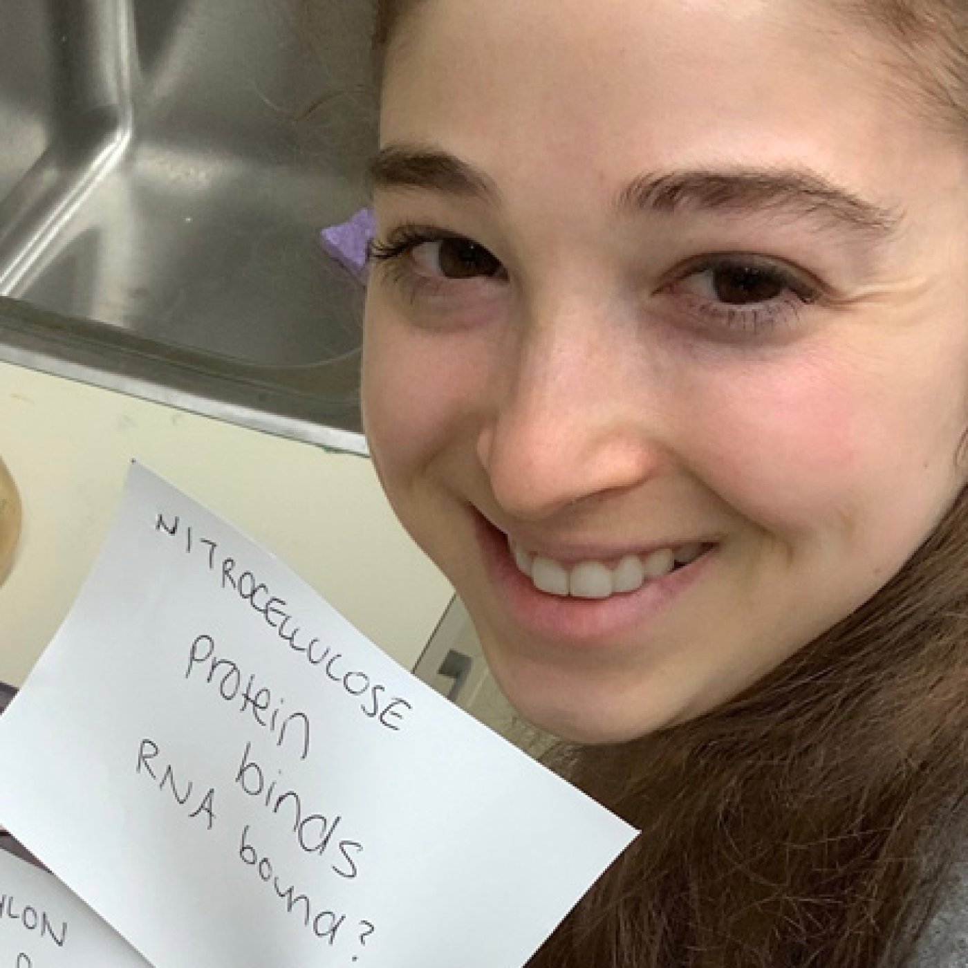 smile with index cards