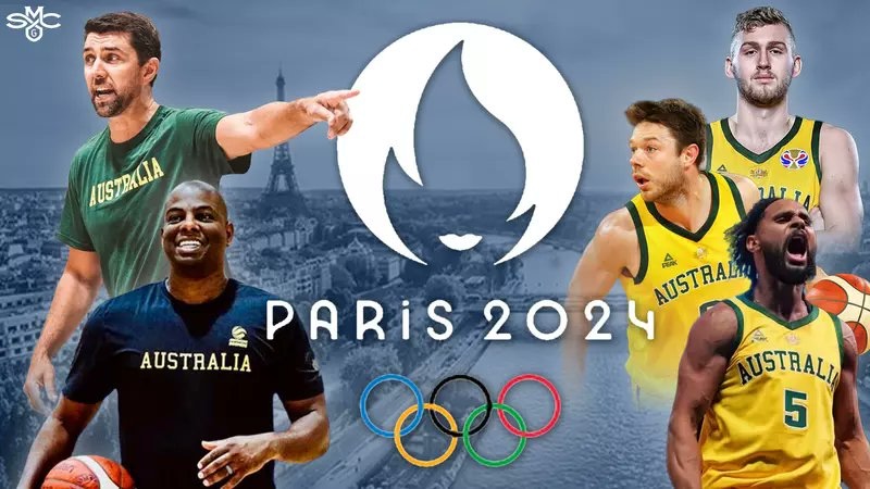 Five Gaels in 2024 Olympics, with logo and text for Paris 2024