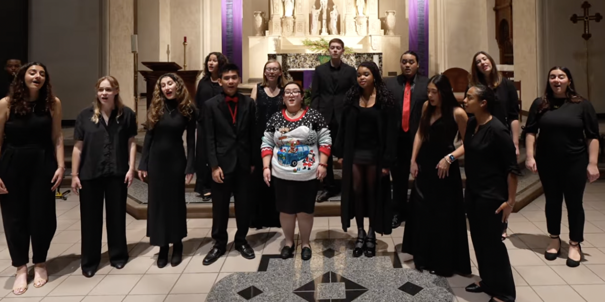 SMC Jazz Singers on the SMC Altar