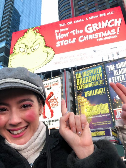 Alex Chester-Iwata '21 in Times Square, NYC