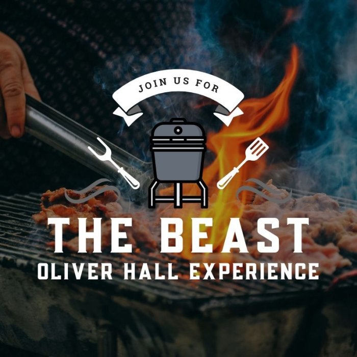 advertisement for the beast bbq smoker