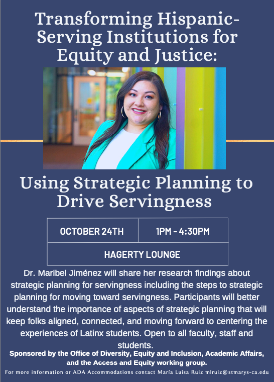 poster for Dr. Maribel Jimenez event