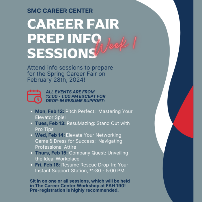 career fair prep info week 1 updated