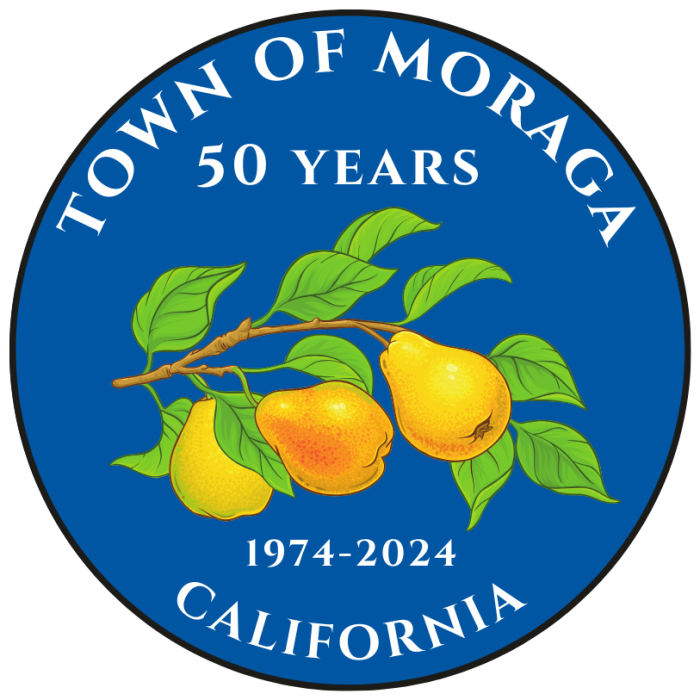 Town of Moraga 50th anniversary logo