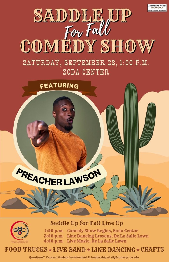 Saddle Up for Fall Comedy Show Flyer