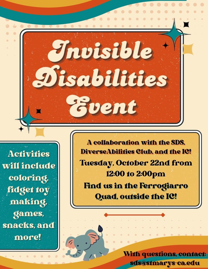 Invisible Disabilities Event Oct 22 12:00-2pm