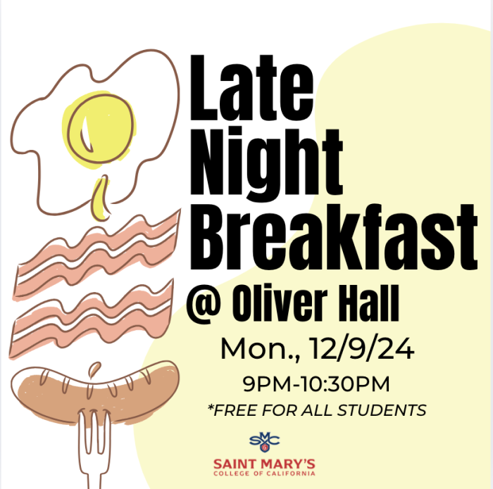 Late Night Breakfast @  Oliver Hall