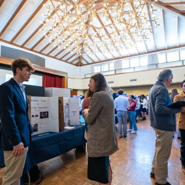 Trifold presentations in the Moraga room