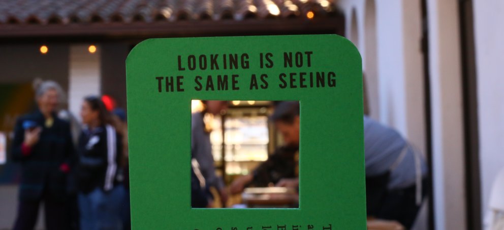 Looking is not the same as seeing 