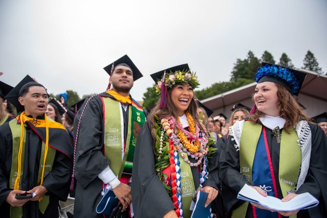 Saint Mary's College Commencement Graduates