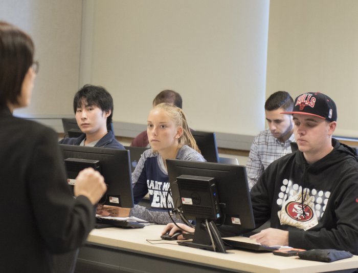 Business Administration Students in a Classroom Lecture