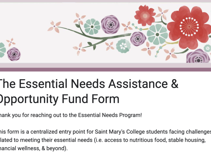 The Essential Needs Assistance & Opportunity Fund Form